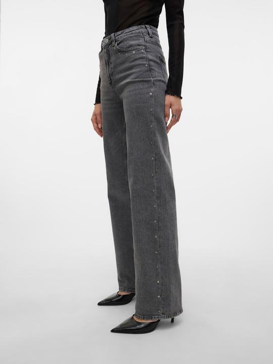 Actual product image Vero Moda VMTESSA Hohe Taille Weiter Beinschnitt Jeans Weit geschnitten (W26/L32)