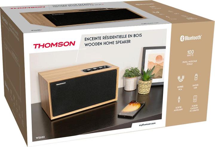 Actual product image Thomson WS502 - Compacte Multimedia Speaker - Hout (Electrical connection)