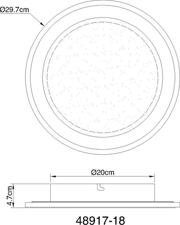 Actual product image Globo Ceiling light Tini white LED (1400 lm)