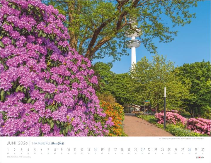 Produktbild Hamburg - Meine Stadt Kalender 2026 (44 x 34 cm, Harter Einband, Deutsch)