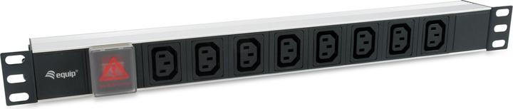 Image du produit equip Bâti de prises 1U8 IEC320C14, câble,si