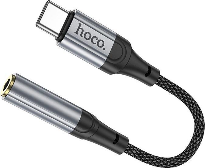 Immagine prodotto Hoco USB-C to 3.5mm LS36, 0.12m, Schwarz (0.12 m)