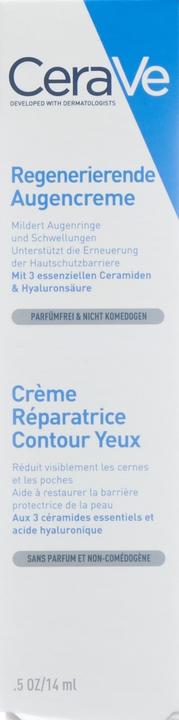 Productafbeelding CeraVe Regenererende oogcrème (Crème, 14 ml, Dag + Nacht)
