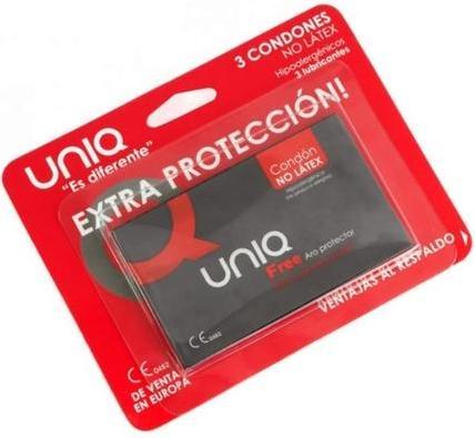 Produktbild Uniq Free Latexfreie Kondome Mit Schutzring 3 Einheiten (3 Stk.)