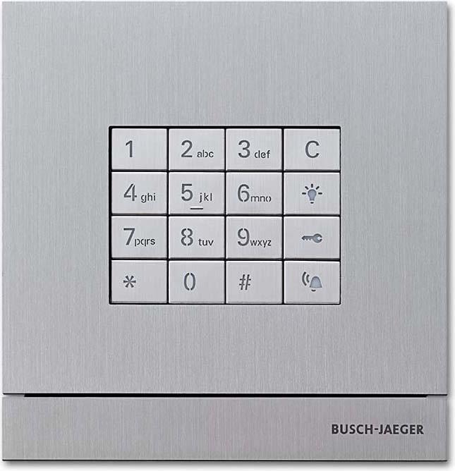 Produktbild Busch-Jaeger BJ 83100/71-660 Welcome Zutritts- kontrolle m.Tastatur edelstahl (Mechanische Zahlenkombination)