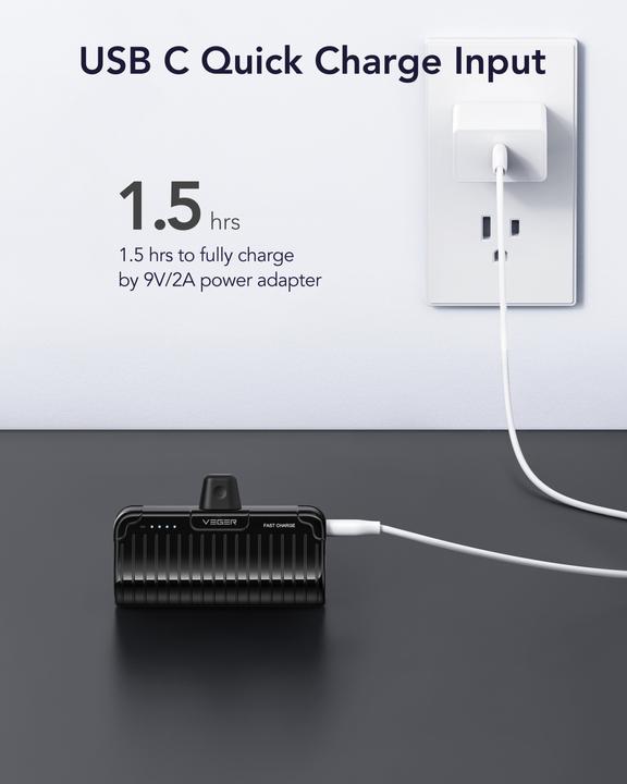 Produktbild Veger Plugon-L Pro (5000 mAh, 20 W, 18.50 Wh)
