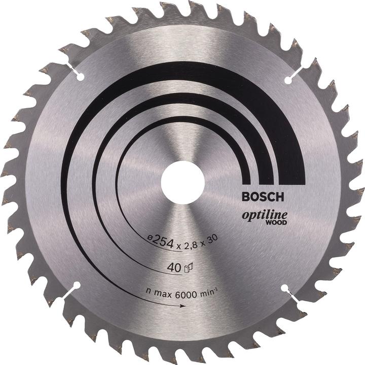 Bosch Professional Zubehör PRO Wood Kreissägeblatt, 254 x 2,8 x 30 mm