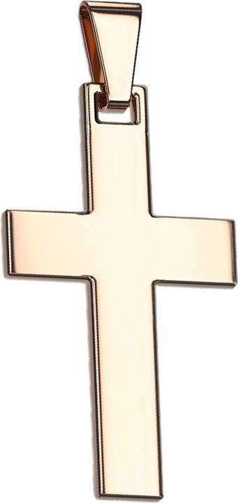 Star Piercing Anhänger rosegold Kreuz (Chirurgenstahl 316L)