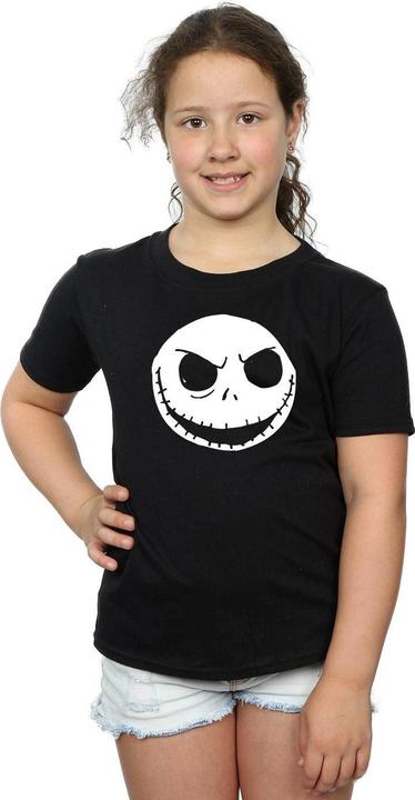 Produktbild Disney Nightmare Before Christmas Jack Skellington Face TShirt Mädchen (116)