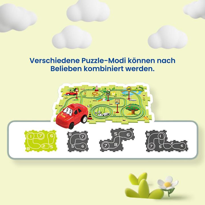 Produktbild Hermex Elektrisches Schienenbahn-Puzzle für Kinder Kinderspielzeug Lernspielzeug (33 x 25 cm)