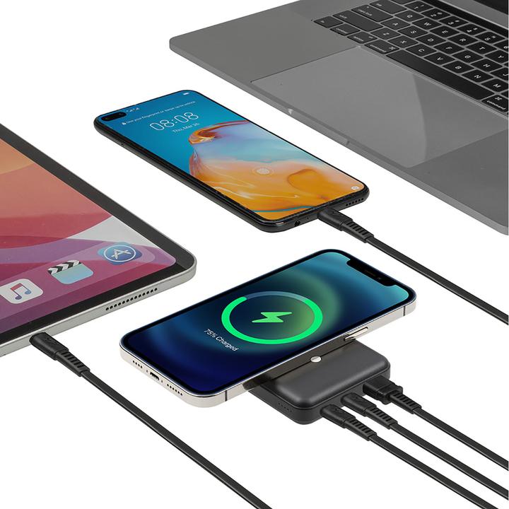 Produktbild Rivacase VA2604 Wireless Powerbank Magsafe Qi 15W, Externer Akku mit QC/PD 20W 10000 mAh Schnelladef (10000 mAh, 20 W, 18.50 Wh)