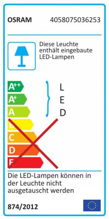 Energie-Label Osram Smart+ Flex (RGBW, 180 cm, Indoor)
