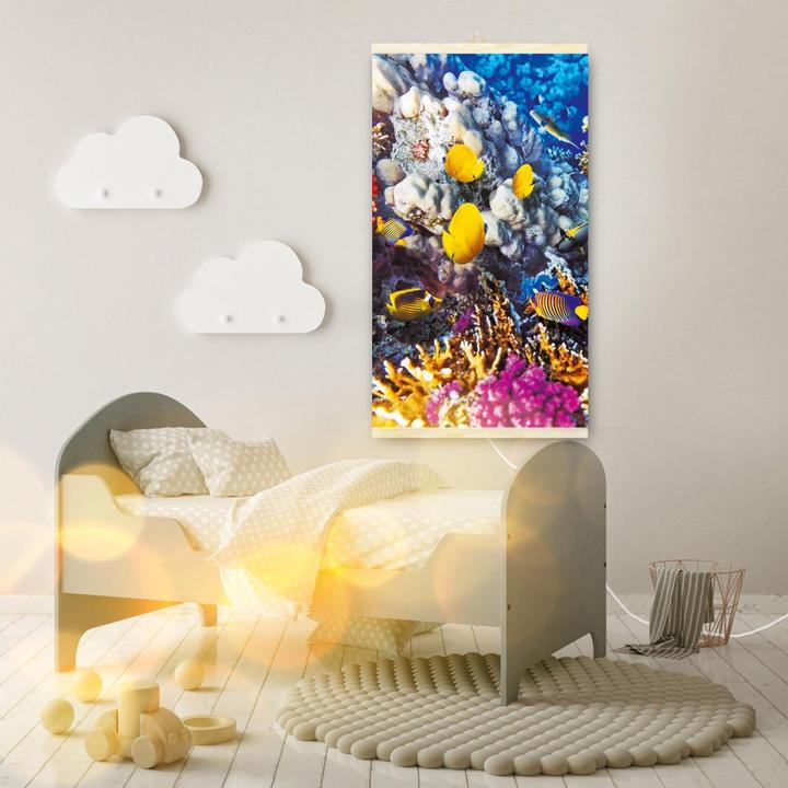 Actual product image Trio Infrared heater - flexible heating plate 430W design 6 coral reef, dimensions 100x57cm (430 W)