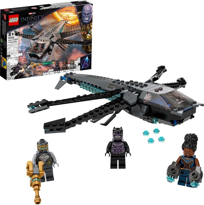 Actual product image LEGO Black Panthers Dragonfly (76186, LEGO Marvel)