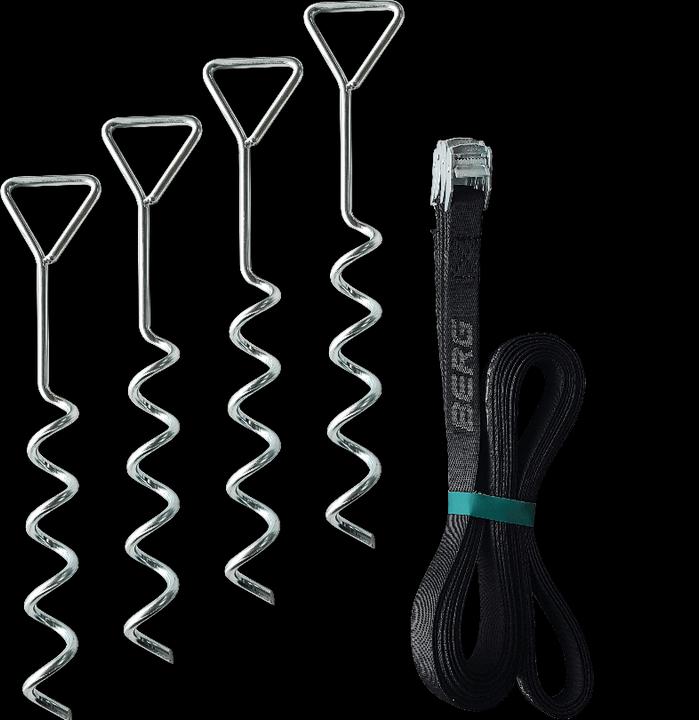 Actual product image BERG Fixing set/anchoring set for trampoline