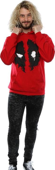 Immagine prodotto Deadpool Felpa con Cappuccio Faccia da Schianto Uomo (XXL)