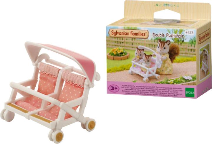 Actual product image Sylvanian Families Twin pushchairs