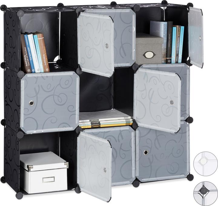 Image du produit Relaxdays Étagère rangement avec portes