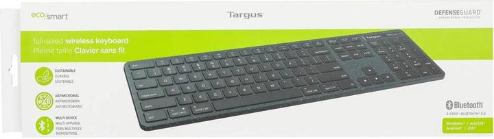 Actual product image Targus ECOsmart Full Size Wireless keyboard U (Eng. Int., Wireless)