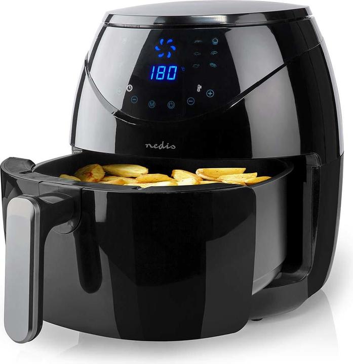 Immagine prodotto Nedis Friggitrice ad aria calda 4,6 l Timer: 60 min Digitale Nero (Spina UE)