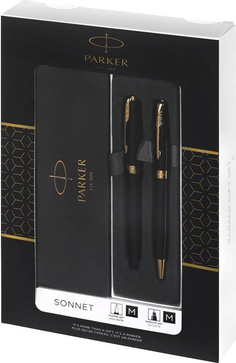Produktbild Parker Sonnet DuoSet (Schwarz, Gold, 2 x)