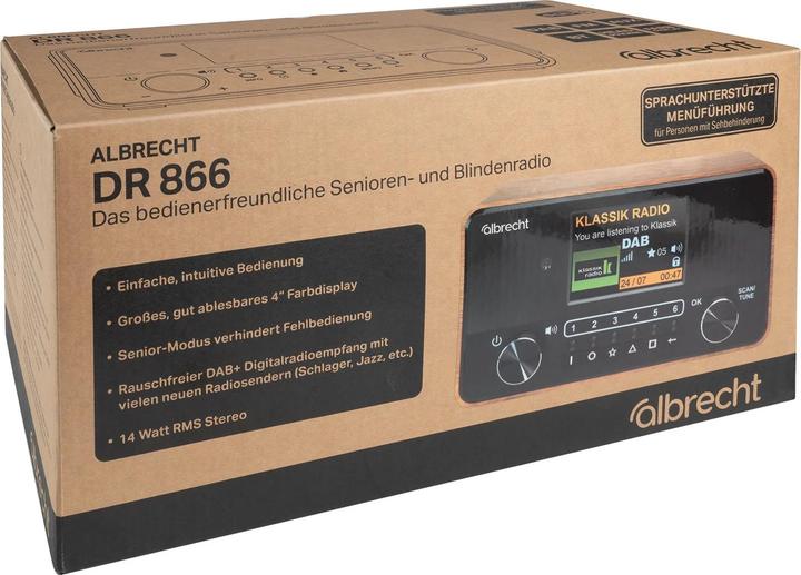 Actual product image Albrecht DR 866 (DAB+, FM, Bluetooth)