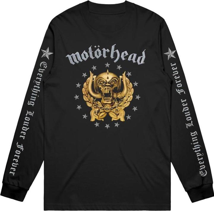 Immagine prodotto Motorhead Maglietta a maniche lunghe in cotone Everything Louder Forever unisex adulto (M)