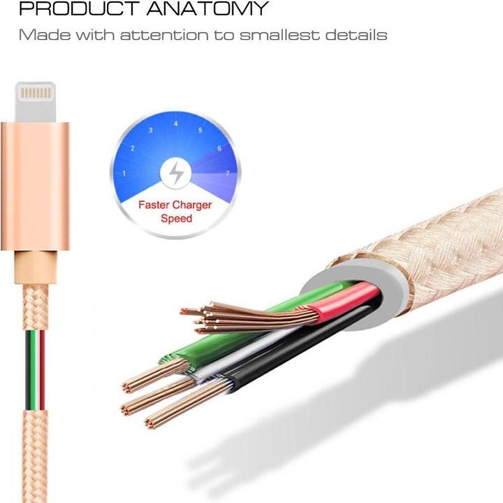 Produktbild Calitron Ladekabel Lightning 3m (3 m, USB 3.2 Gen 1)