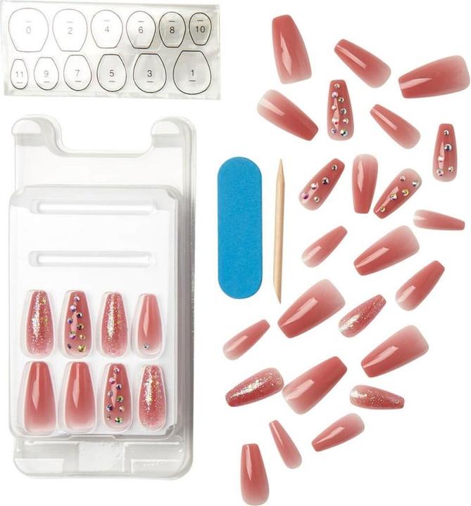 Immagine prodotto KISS Unghie - Jelly Fantasy Nail Be Jelly (Unghie artificiali, Rosso, Marrone)