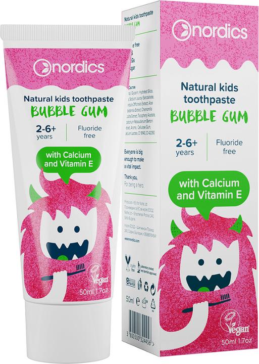 Nordics Natuurlijke kindertandpasta kauwgom (50 ml)