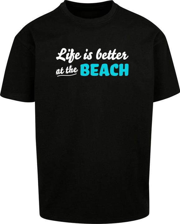 Produktbild Merchcode Summer - Life is better at the beach Heavy Oversize Tee - 116333 (M)