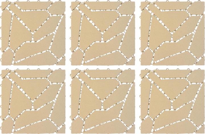 Produktbild UPP Gartenplatten, Naturstein-Optik, 30 x 30 cm, 6er-Set (6 x, 30 x 30 cm)