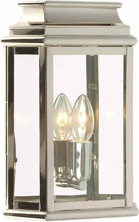 Elstead Lighting St Martins outdoor wall light E27 polished nickel IP44 (1 x)