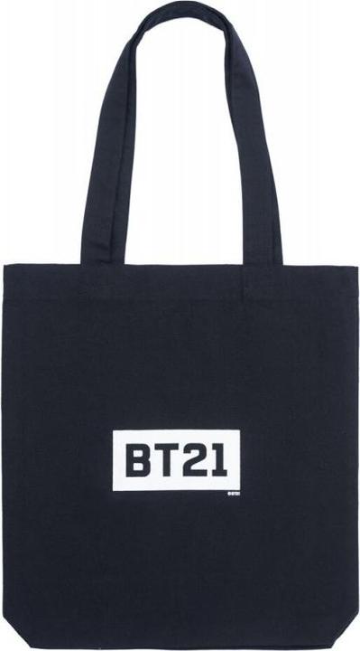Actual product image BT21 - Fabric shopping bag 28x40 cm (black)