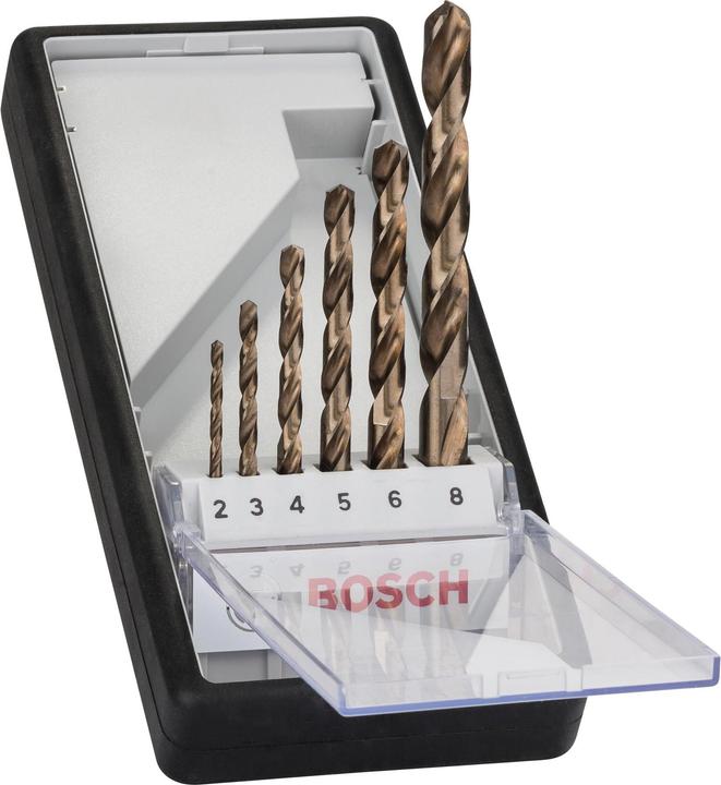 Bosch Professional Zubehör PRO Stainless Steel HSS-Co twist drill bit set, 6 pcs. (2 - 8 millimetres)