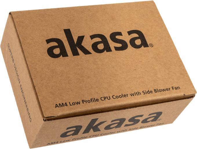 Actual product image Akasa Low Profile CPU Cooler, AM4 (28 mm)