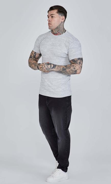Immagine prodotto Siksilk Maglietta a maglia a coste (L)