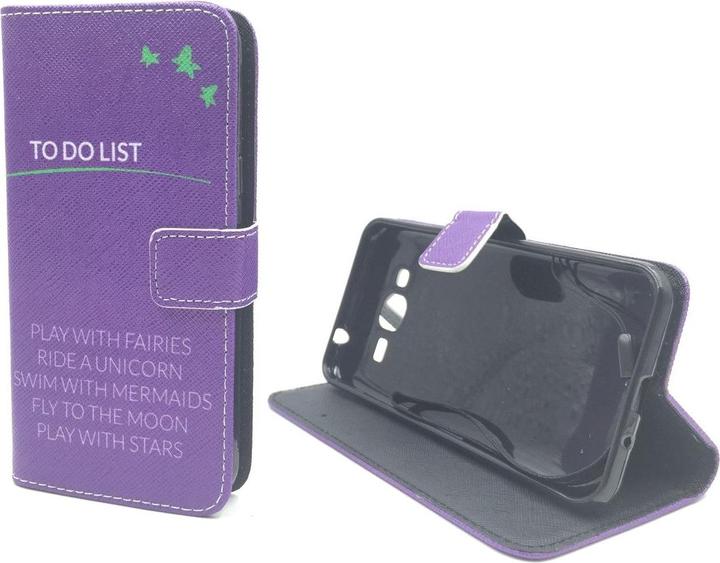 Produktbild König Design Schutz Handy Hülle für Samsung Galaxy J3 (2016) Case Cover Tasche Wallet Etui (Samsung Galaxy J3 (2016))
