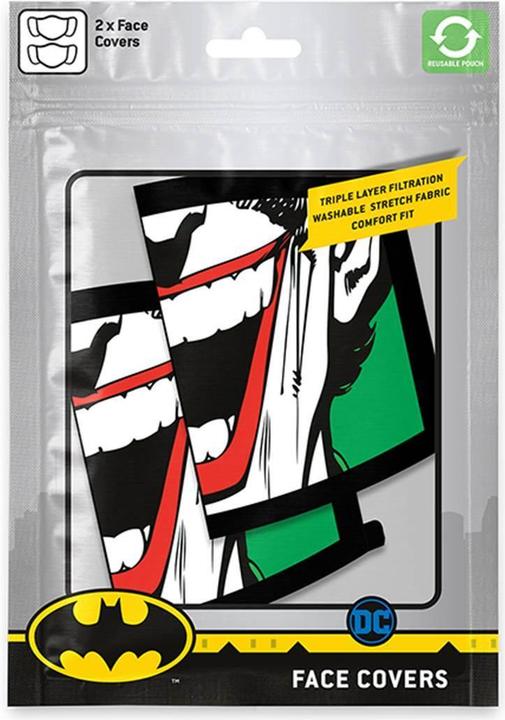 Produktbild Pyramid DC Comics: Mundschutz Joker Face (2er Set) (2 x)