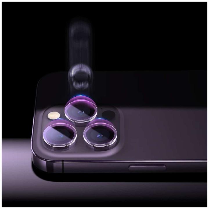 Actual product image Baseus Lens Protector Glare Repelling Corning for iPhone 14 Pro/14 Pro Max (80 Piece, Apple iPhone 14 Pro)