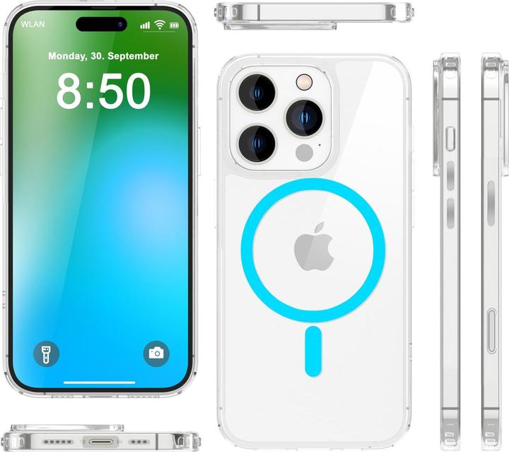 Produktbild Nalia Klare Hart Hülle, MagSafe Ring Leuchtet im Dunkeln (Apple iPhone 16 Pro Max)