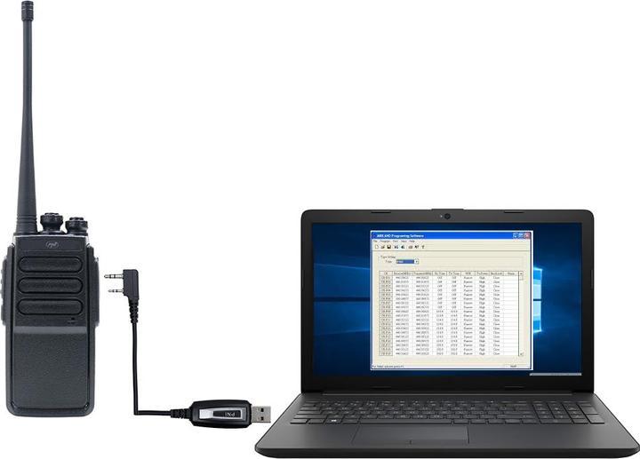Actual product image PNI PSR230 programming cable for PMR R10, R20, R30, R40, R45 and CB HP 82 radios