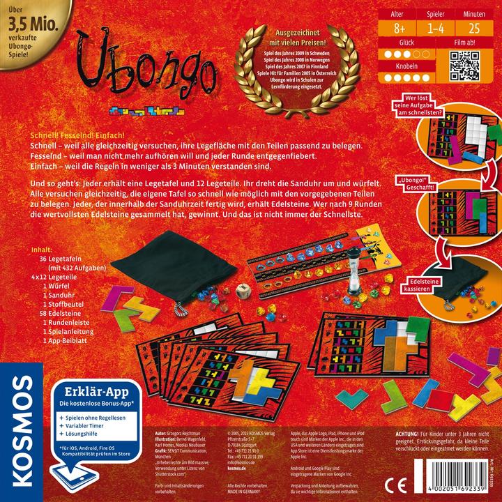 Produktbild Kosmos Ubongo - Neue Edition (Deutsch)