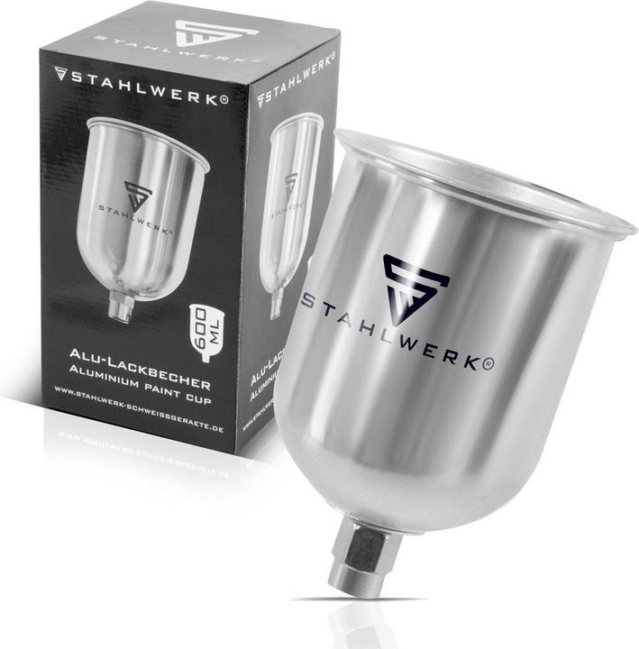 Image du produit Stahlwerk Gobelet à peinture en aluminium 600 ml pour pistolet à peinture