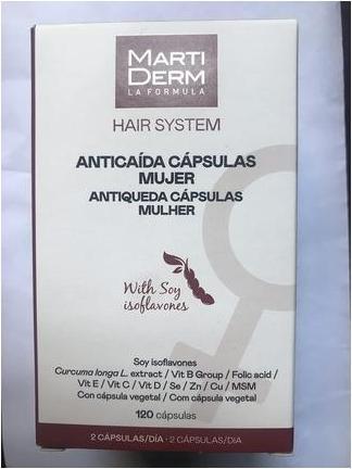 Immagine prodotto Martiderm Hair System Trattamento per la perdita dei capelli per le donne 120 Capsule (Lozione corpo, 120 ml)
