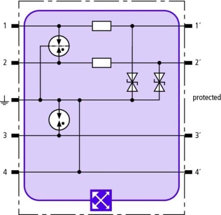 Actual product image Dehn SOEHNE Combined arrester module BXT ML2 BES24