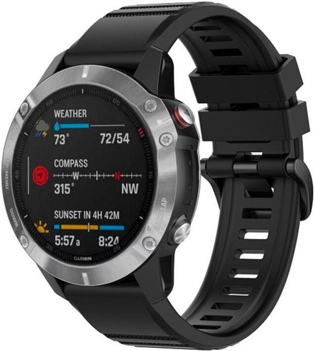 Image du produit Fixed Silicone rem til Garmin QuickFit 22 mm Sort
