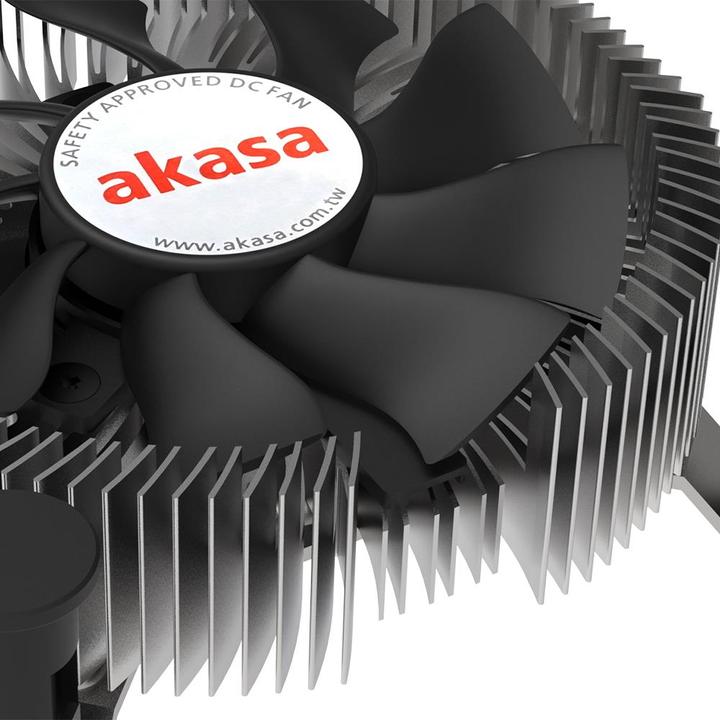 Actual product image Akasa AK-CC6602HP01 Low Profile CPU Cooler - Socket LGA 1700, 30 mm height (29.92 mm)