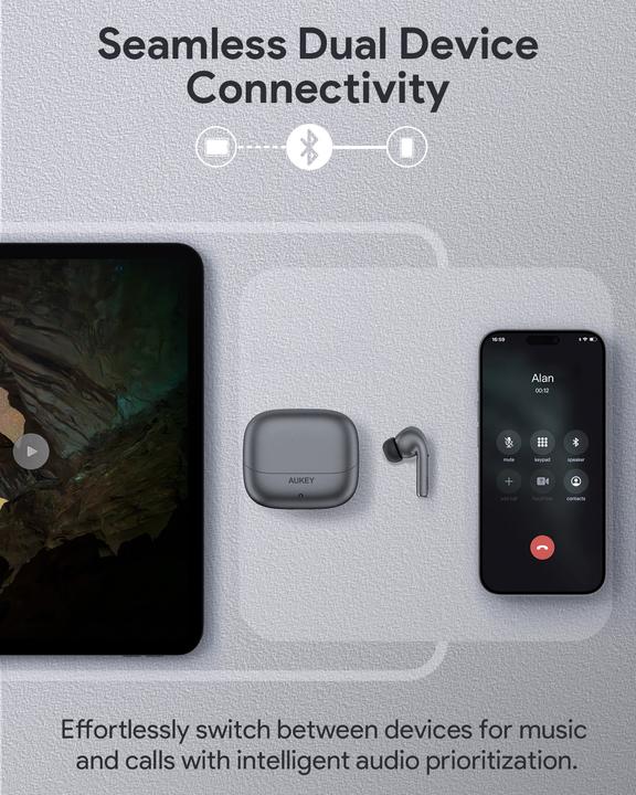 Actual product image Aukey BEYOND ANC PRO - Earbuds (ANC, 25 h, Wireless)