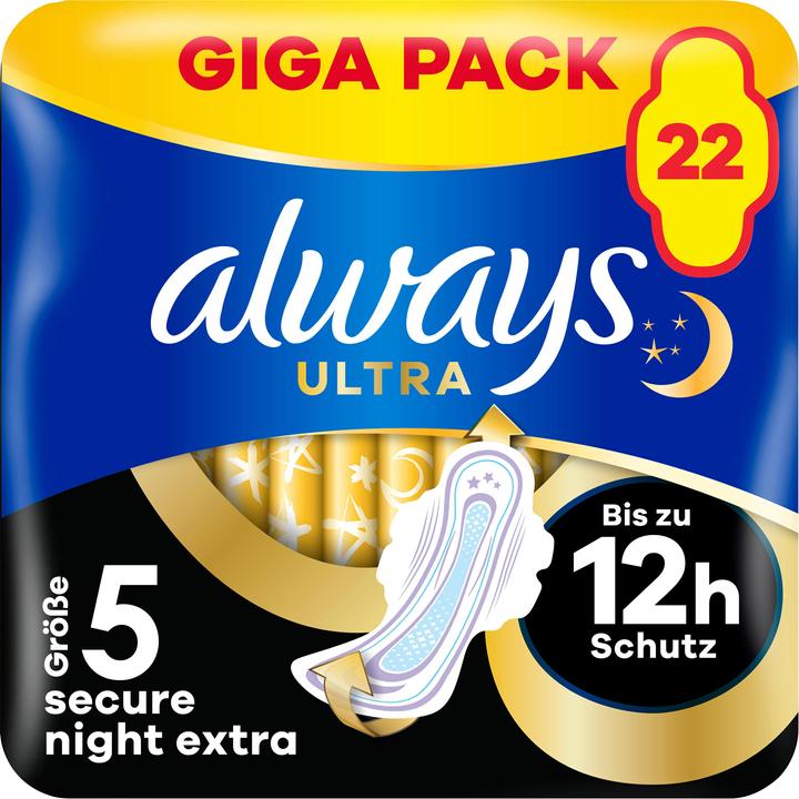 Always Ultra Secure Night Extra (22 x, Damenbinden)